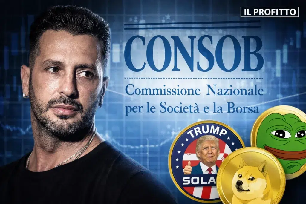 fabrizio corona memecoin e multa consob